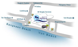 La Playa Boutique Resort Map - Pattaya