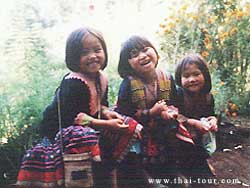 Meo Tribes; smiling children