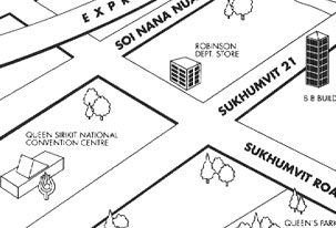 Amari Atrium Hotel Bangkok : Map