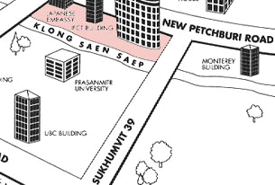 Amari Atrium Hotel Bangkok : Map