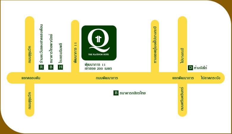 Map of The Platinum Suite - Bangkok