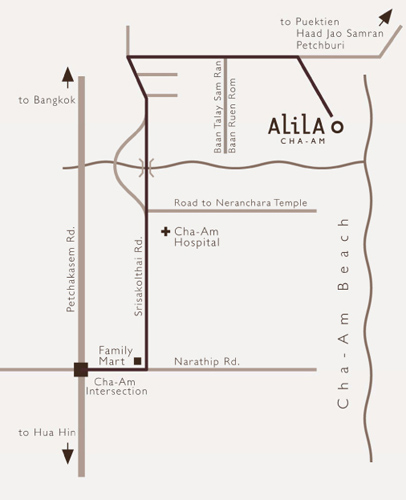 Map of Alila Cha-am