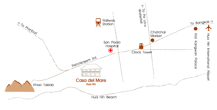 Casa del Mare Map