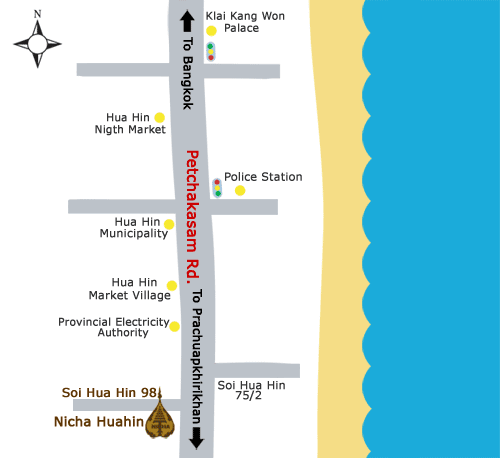 Map Nicha Hua Hin