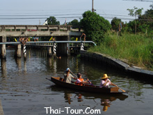 พายเรือชมวิถึชีวิตชาวสวนสองฝั่งคลอง