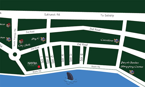 Nantra de Boutique Map