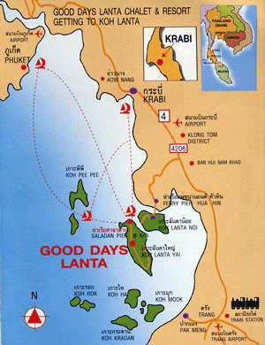 Map Good Day Lanta Resort