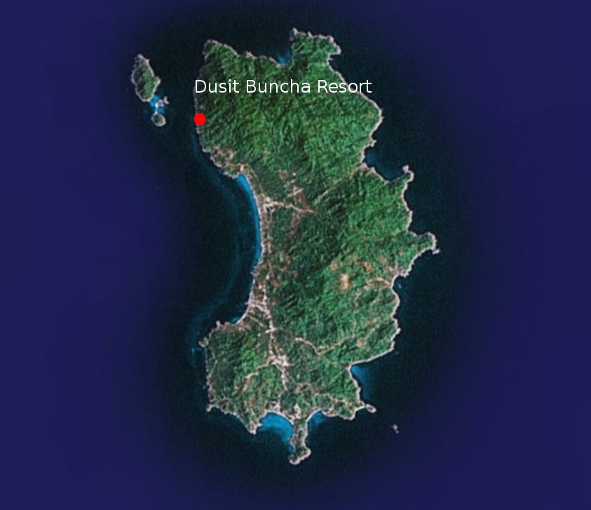 Dusit Buncha Resort Koh Tao, Map