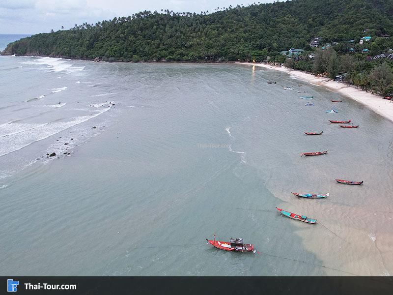 ภาพมุมสูง หาดสลัด เกาะพะงัน