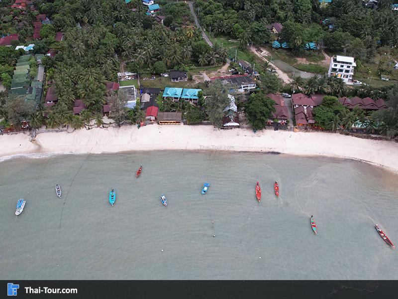 ภาพมุมสูง หาดสลัด เกาะพะงัน