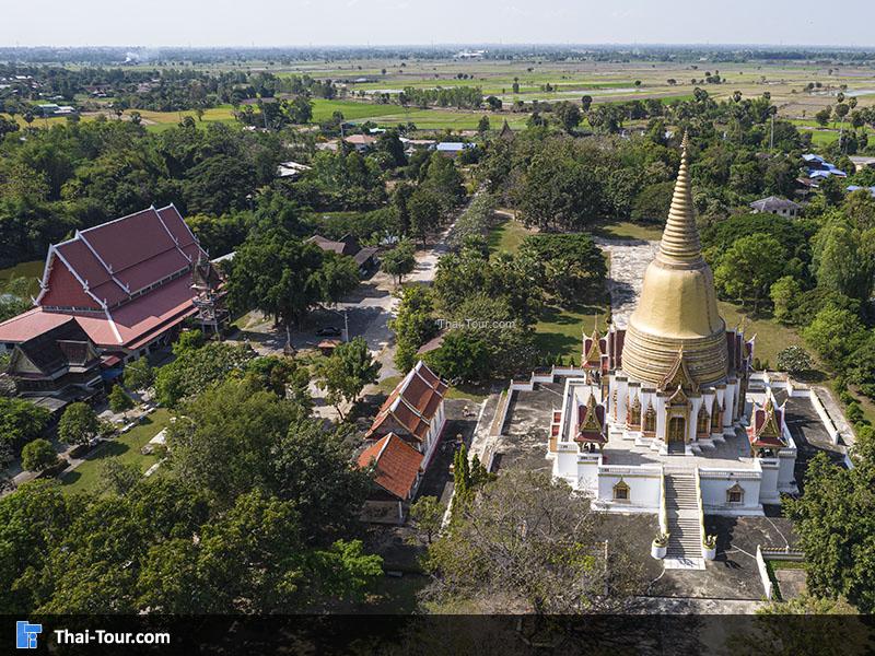 ภาพมุมสูง วัดเสนาสน์ พิษณุโลก