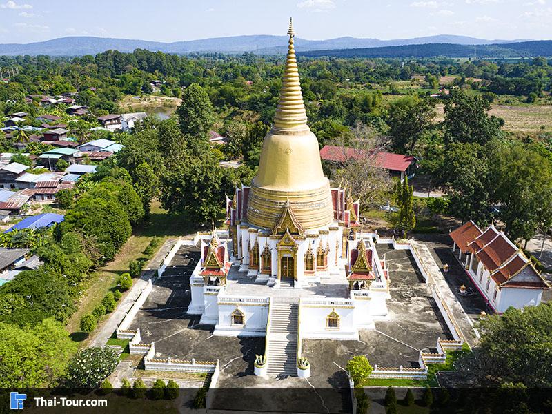 ภาพมุมสูง วัดเสนาสน์ พิษณุโลก