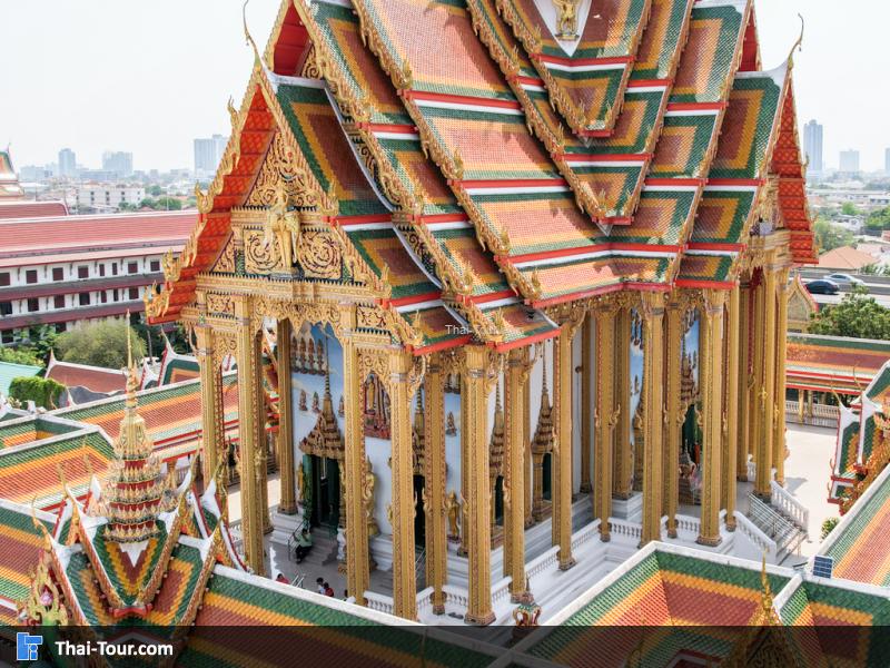 ภาพมุมสูง วัดบัวขวัญ พระอารามหลวง