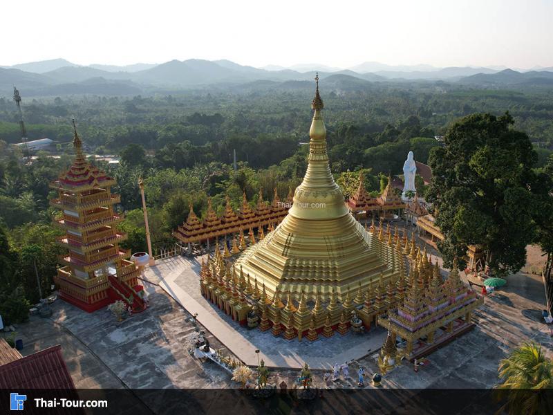 ภาพมุมสูง วัดสุวรรณคีรี ปากจั่น