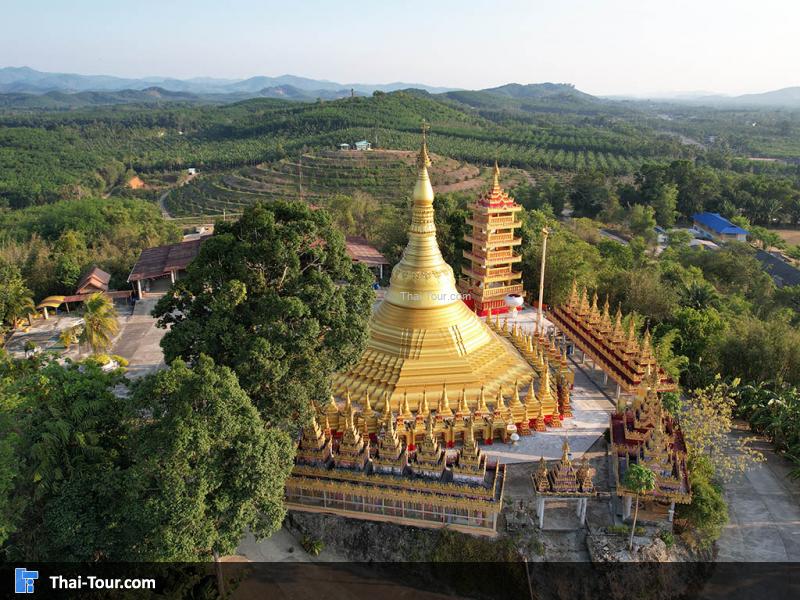 ภาพมุมสูง วัดสุวรรณคีรี ปากจั่น