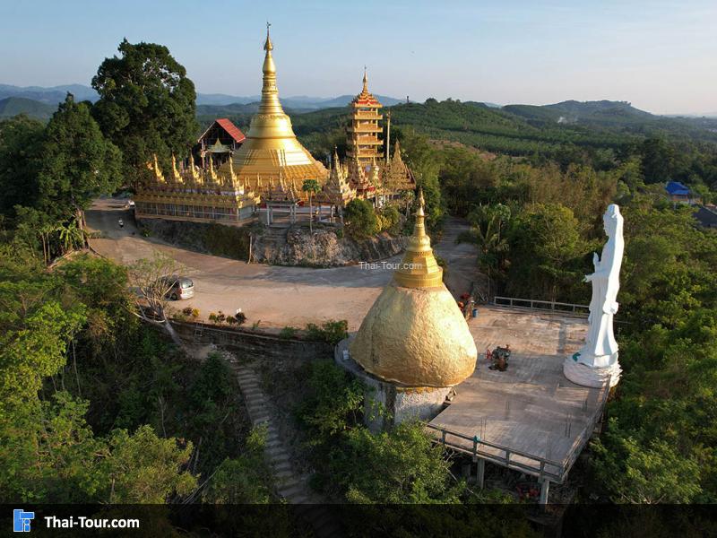 ภาพมุมสูง วัดสุวรรณคีรี ปากจั่น