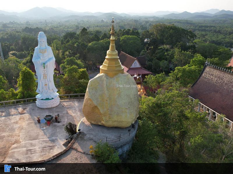 ภาพมุมสูง วัดสุวรรณคีรี ปากจั่น