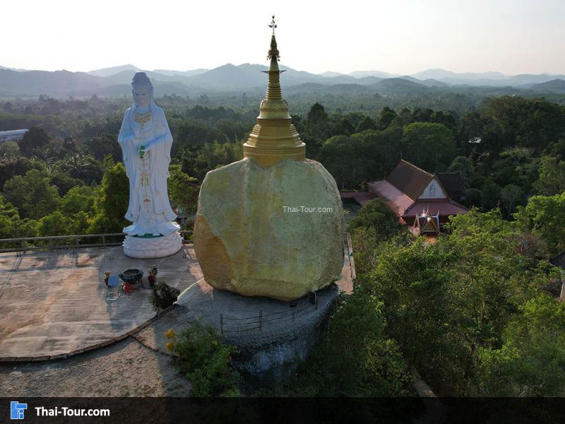 ภาพมุมสูง วัดสุวรรณคีรี ปากจั่น