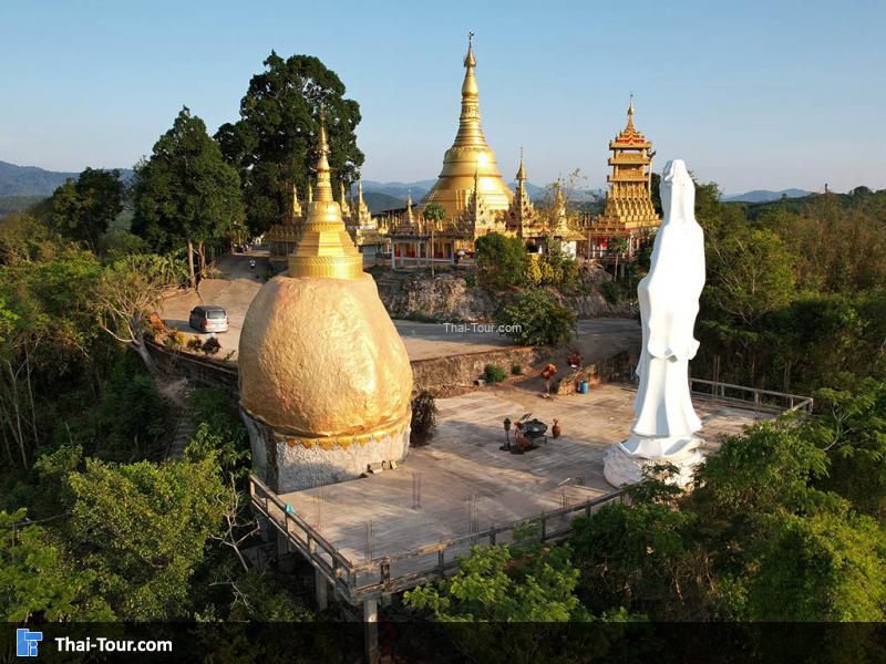 ภาพมุมสูง วัดสุวรรณคีรี ปากจั่น