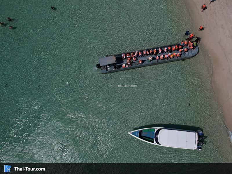 ภาพมุมสูง หาดกาะไผ่