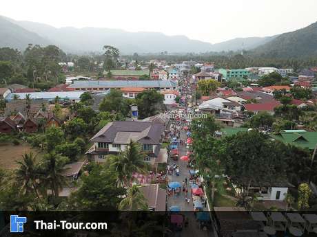 ถนนคนเดินหาดละไม เกาะสมุย สุราษฎร์ธานี