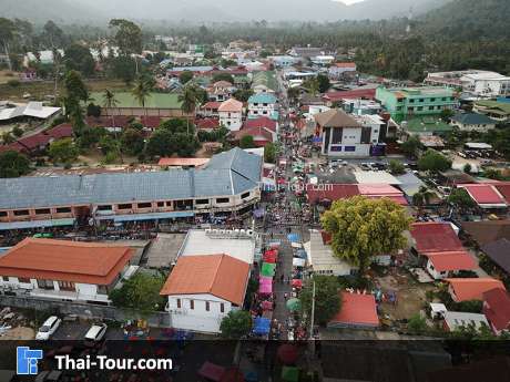 ถนนคนเดินหาดละไม เกาะสมุย สุราษฎร์ธานี