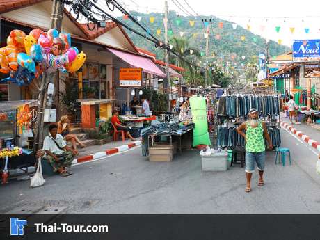 ถนนคนเดินหาดละไม เกาะสมุย สุราษฎร์ธานี