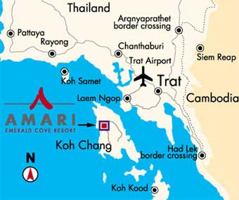 Amari Emerald Cove Resort : Koh Chang - Map