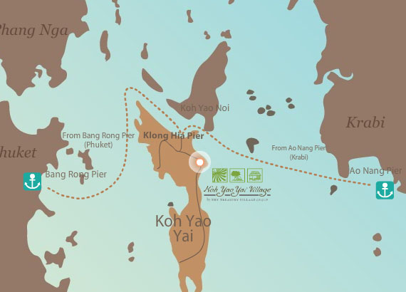 Map Of Koh Yao Yai Village Phang Nga   Map 