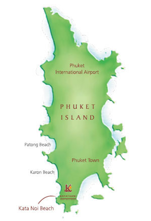 Map of Katathani Beach Resort, Phuket